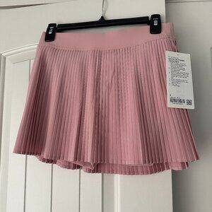 Lululemon Varsity High-Rise Pleated Tennis Skirt Size 6 Pink Haze